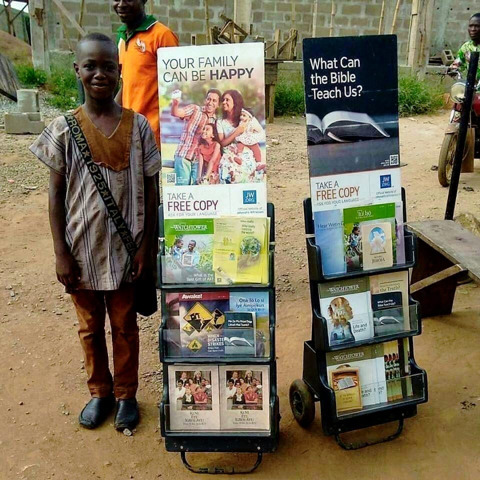 Congregation members in an organized group setting.